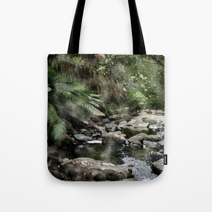 Riverbed Watercolour Tote Bag