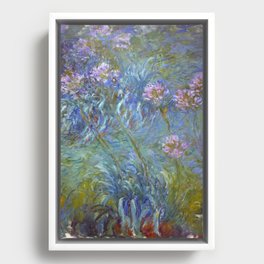 Agapanthus by Claude Monet Framed Canvas
