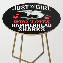 Hammerhead Shark Head Tooth Funny Side Table