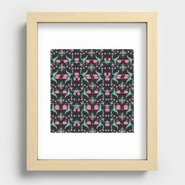 Flowers and Flytraps Recessed Framed Print