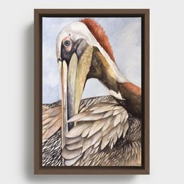 Fluffing My Feathers Framed Canvas