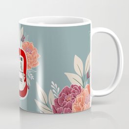 Floral A Negative Blood Coffee Mug | Nurse, Blood, Healthcare, Medicalstudent, Infusion, Science, Lab, Graphicdesign, Bloodbank, Floralart 