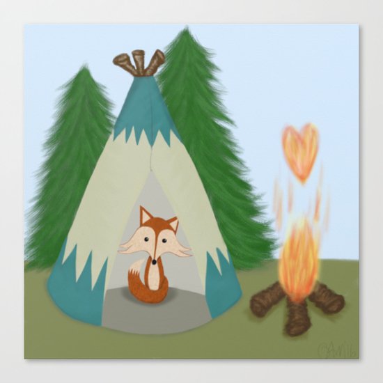 The Lone Fox Canvas Print