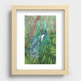 Plumage and Palmtrees Recessed Framed Print
