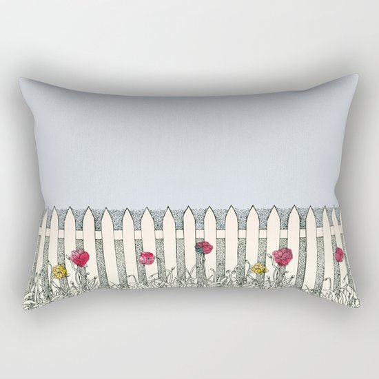 Where the Roses Grow Rectangular Pillow