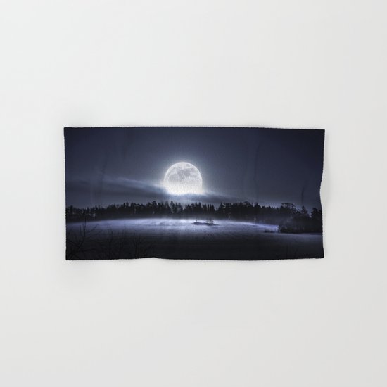 When the moon wakes up Hand & Bath Towel