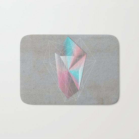 Iridescent Geometry Gem Bath Mat