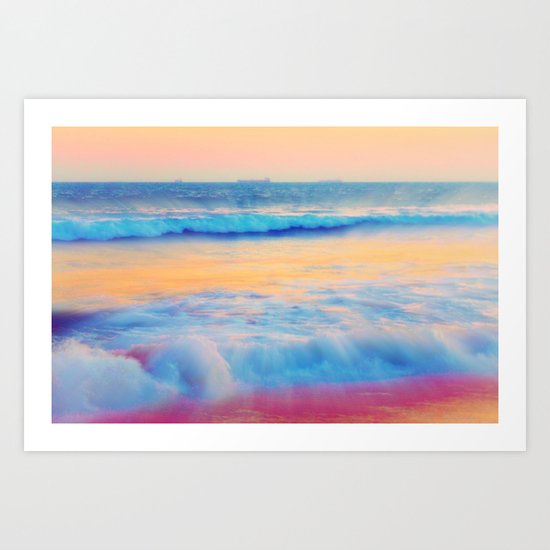 Pastel sea Art Print