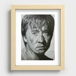 Jackie Chan Portrait Recessed Framed Print
