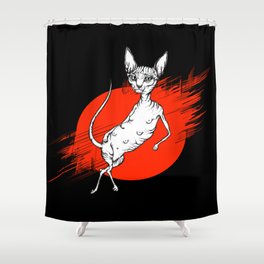 Sphynx Cat Shower Curtain