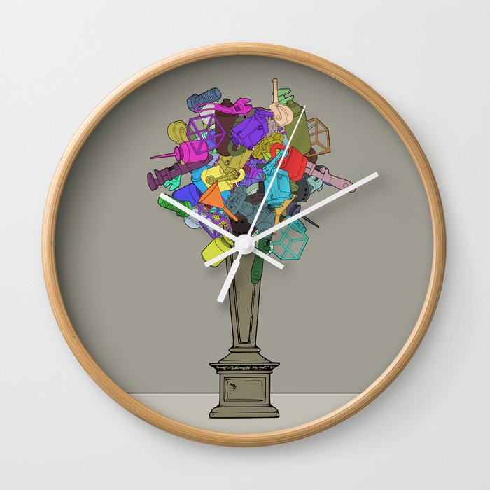 Fleur de Mechanique Wall Clock