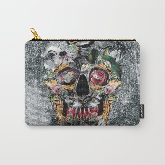 Skull on old grunge III Carry-All Pouch