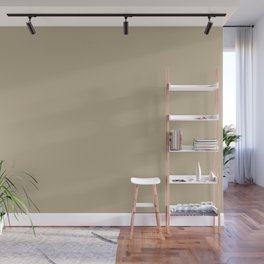 Mid-tone Beige Tan Brown Solid Color #bfaf92 - 2024 Shades - Minimal - Popular - One Hue Wall Mural