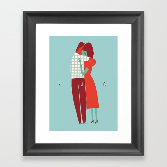 HUG ME Framed Art Print