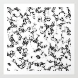 Squiggle Marble Art Print
