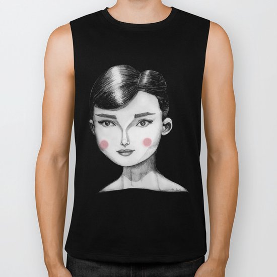 Audrey Hepburn Biker Tank