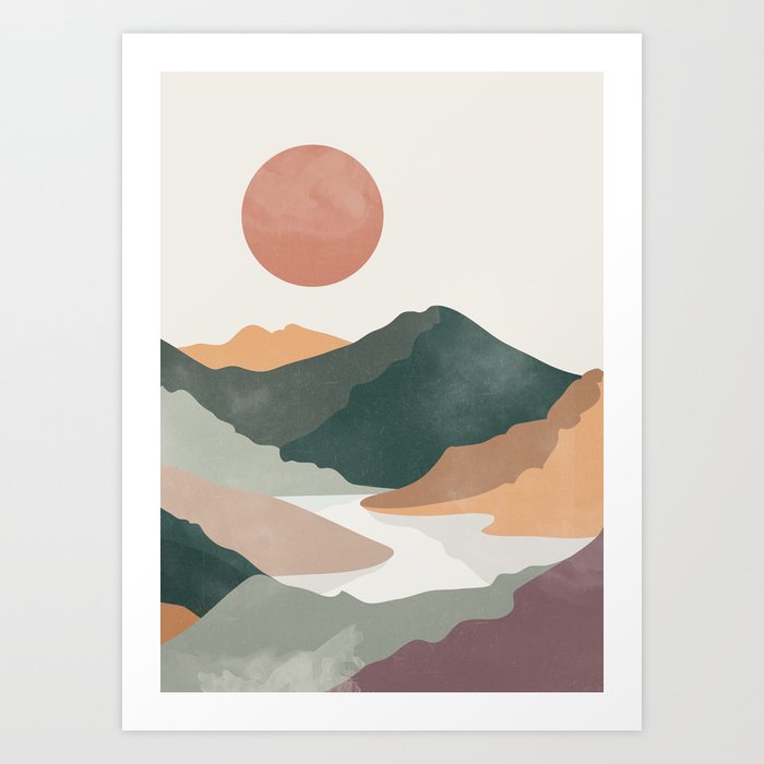 Abstract Landscape 9 Art Print by LeaDArt | Society6