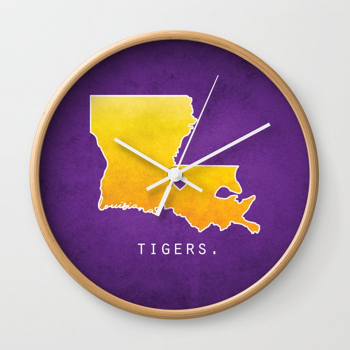 Louisiana State Tigers Wall Clock