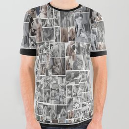 Vintage men All Over Graphic Tee