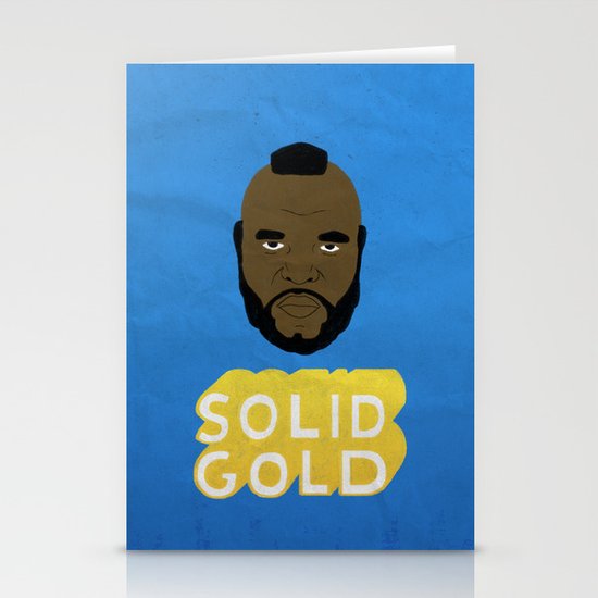 Solid Gold Stationery Cards
