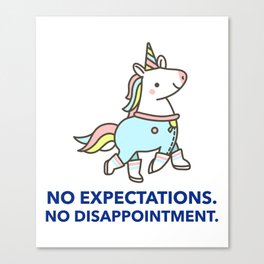 No Expectations. No Disappointment - Negative Pessimistic Nihilism for Nihilist Design Canvas Print