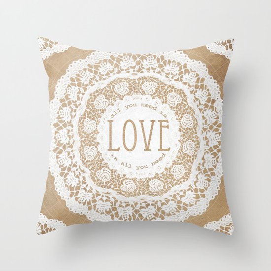 All You Need is Love Throw Pillow
