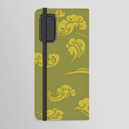 Cloud Swirls - Yellow Android Wallet Case