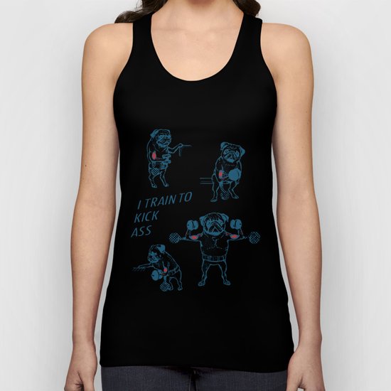Pug Workout Unisex Tank Top