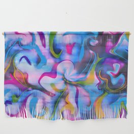 Pop Watercolor minimalist beautiful tie dye design Wall Hanging
