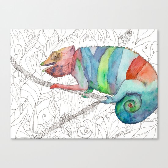 Chameleon Fail Canvas Print