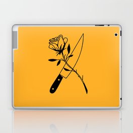 Knife and Rose Drawing Laptop Skin