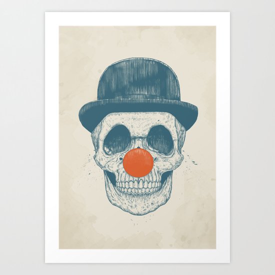 Dead clown Art Print