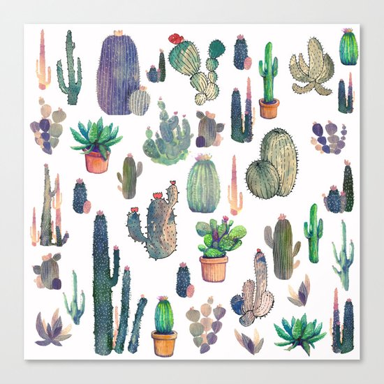 every cactu Canvas Print