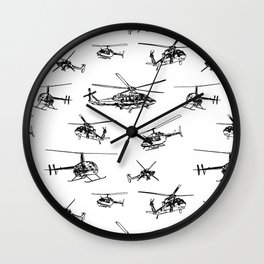 Helicopters Wall Clock