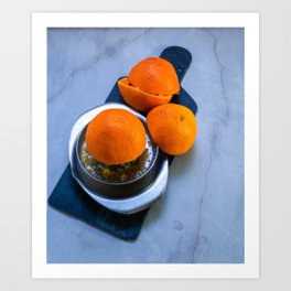 Orange juice Art Print