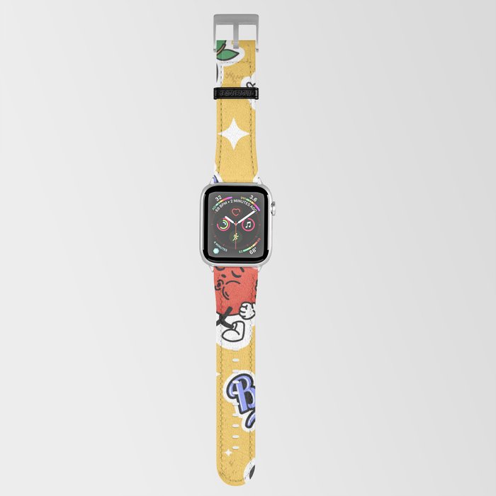 RETRO FRUIT CARTOON PHONE CASE Apple Watch Band