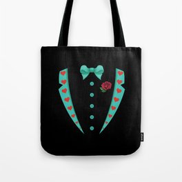 Valentines Costume Tie Hearts Day Valentines Day Tote Bag