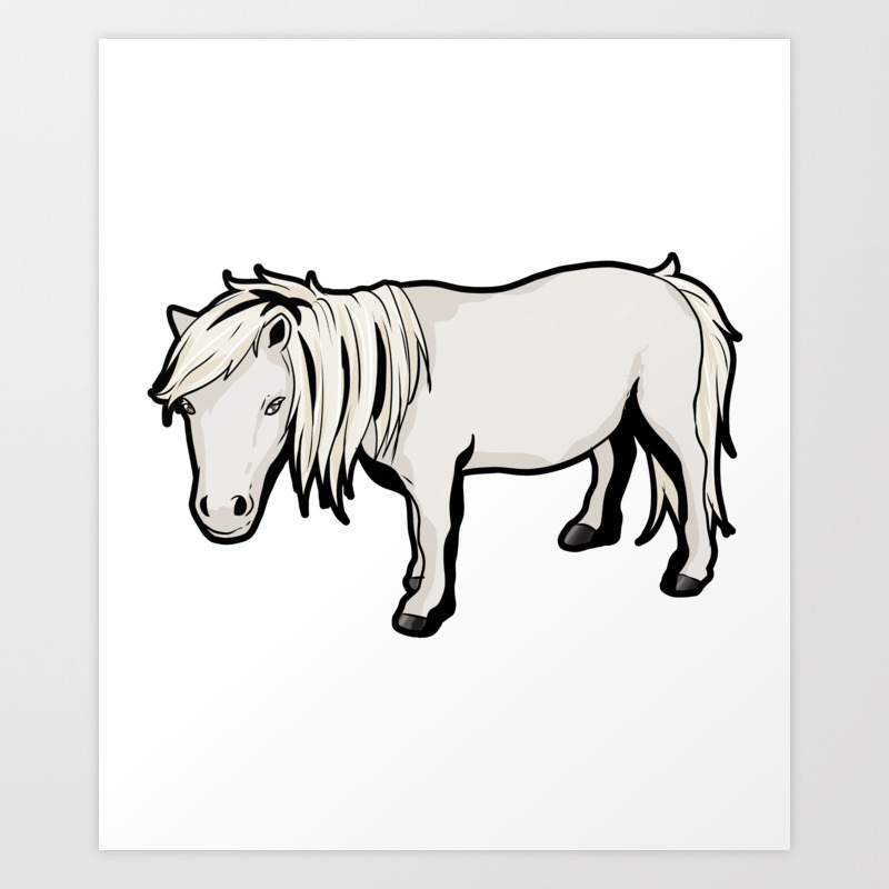 Shetland Pony Horse Riding Art Print By Moonpie90 Society6