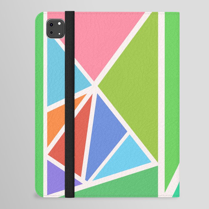 Green Color Composition iPad Folio Case