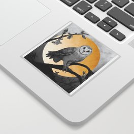 Golden Owl Sticker