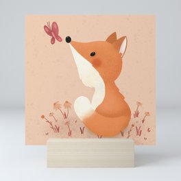 Curious Fox Mini Art Print