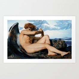 Fallen Angel by Alexandre Cabanel, 1847 Art Print