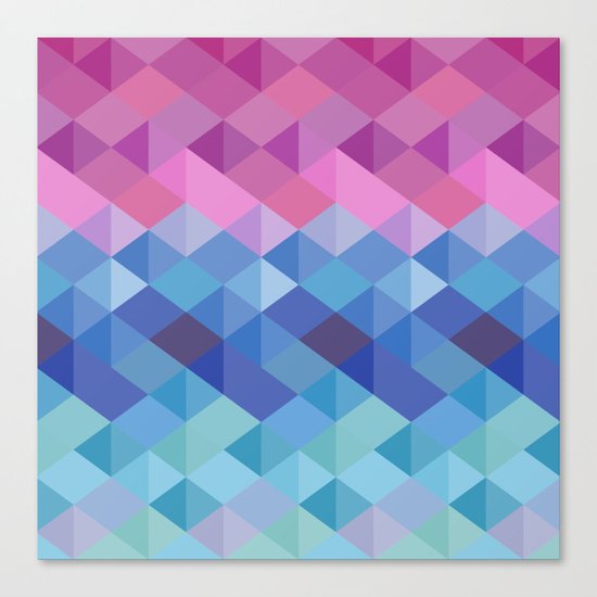 Retro Geometry Canvas Print