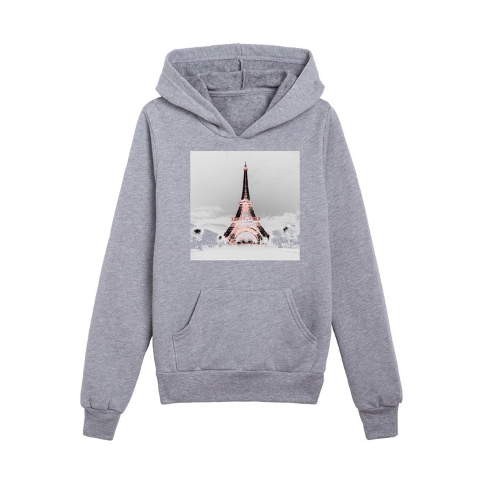 pariS Black White Pink copyright 2sweet4wordsDesigns Kids Pullover Hoodie