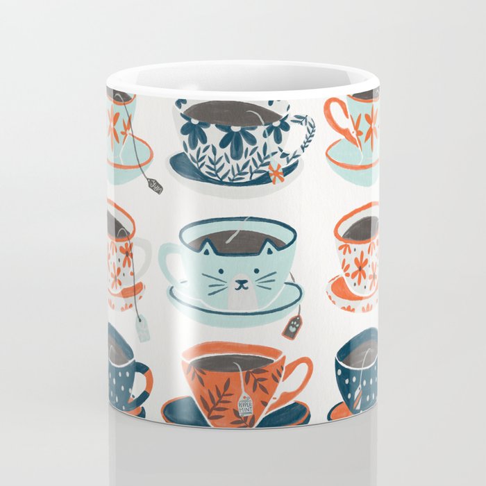 Cat Coquillette Tea Time Coral Teal 20 Oz Stainless Steel Travel Mug - Deny  Designs : Target