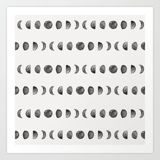 Moon Phases Art Print
