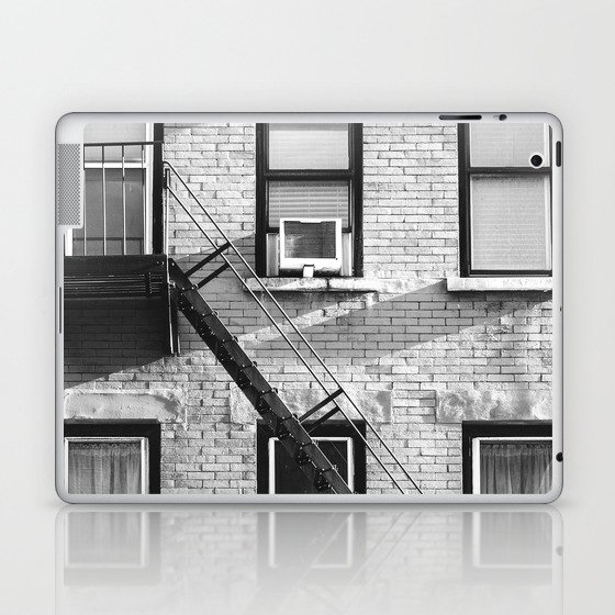 New York City | Architecture in NYC | Black and White | Travel Photography Laptop & iPad Skin