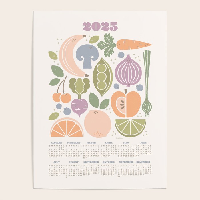 Calendar Wall Posters & Poster Prints | Society6