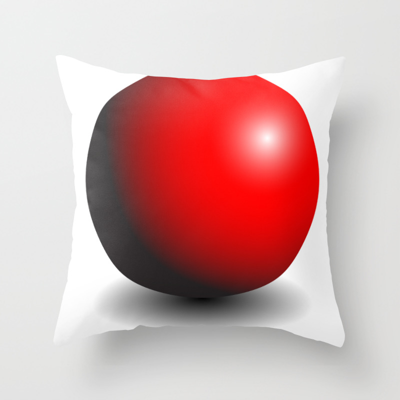 Red Gradient Sphere Throw Pillow By Deathtopaparazzi Society6