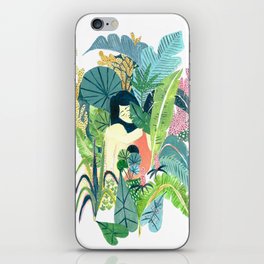 Plant Lover Gal iPhone Skin